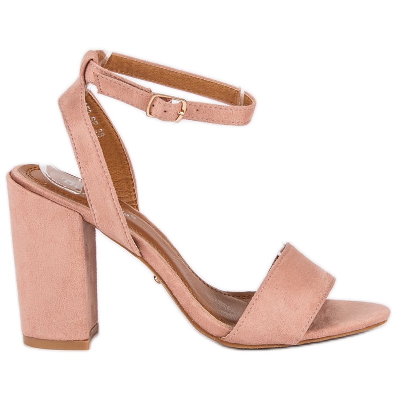 Tina&Co Stílusos szandál oszlopon rózsaszín