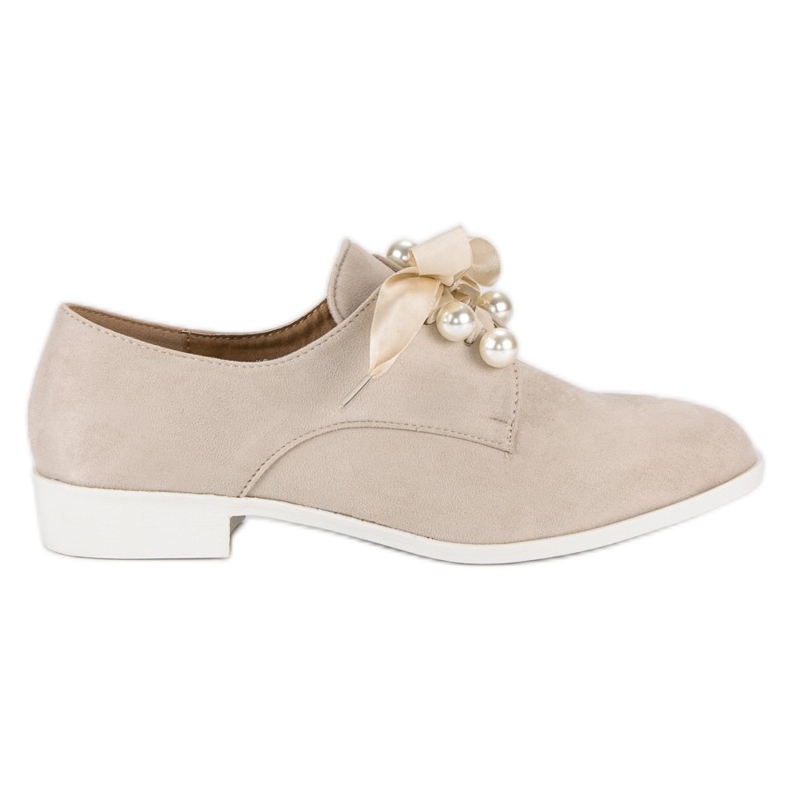 Tina&Co Kötött brogue gyöngyökkel barna Tina&Co Kötött brogue gyöngyökkel barna