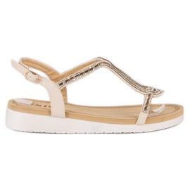 SDS Kényelmes lapos szandál barna SDS Kényelmes lapos szandál barna