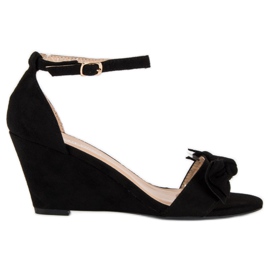 L. Lux. Shoes Stílusos ékszandál fekete L. Lux. Shoes Stílusos ékszandál fekete