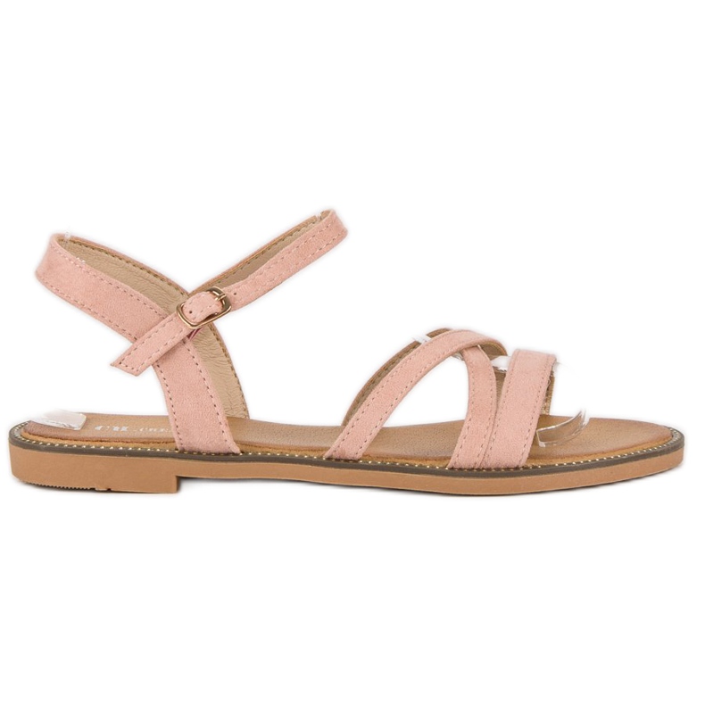 Ch. Creation Női velúr szandál rózsaszín