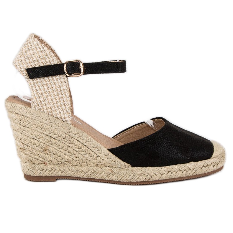 Nio Nio Wedge espadrilles szandál fekete barna
