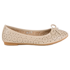 Diamantique Áttört balerinák barna