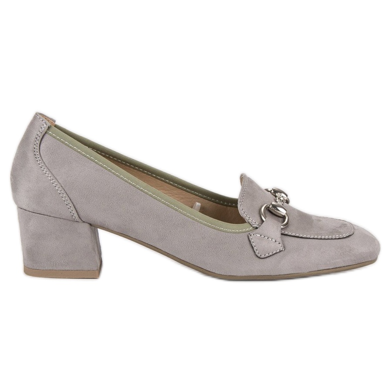 Szürke velúr vinceza pumpák