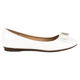 Diamantique Lakkozott balerinák masnival fehér Diamantique Lakkozott balerinák masnival fehér
