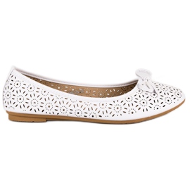 Diamantique Áttört balerinák fehér Diamantique Áttört balerinák fehér