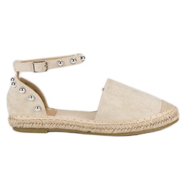 Bestelle Bézs espadrillák