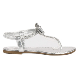 Abloom Flip-flop gumiszalaggal szürke