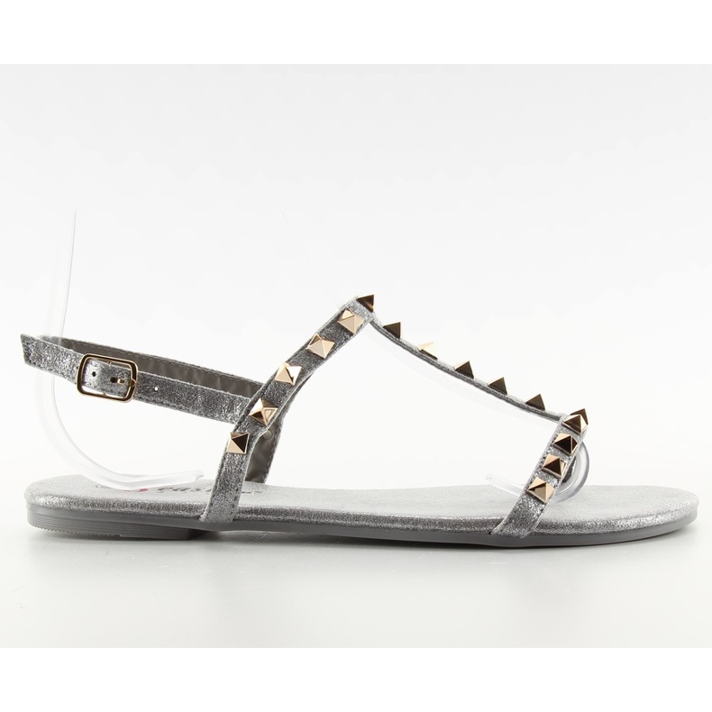 Finom szandál DD23 szürke csapokkal