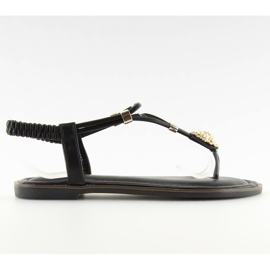 Fekete női szandál flip-flop 7537 fekete