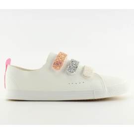 Fehér női tornacipő BM1978 fehér szürke sárga