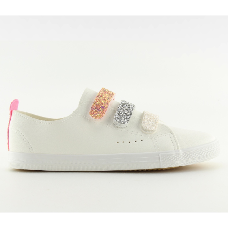 Fehér női tornacipő BM1978 fehér szürke sárga