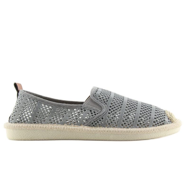 Szürke hálós espadrillák F01B Szürke