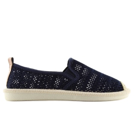F01B Navy sötétkék hálós espadrillák F01B Navy sötétkék hálós espadrillák