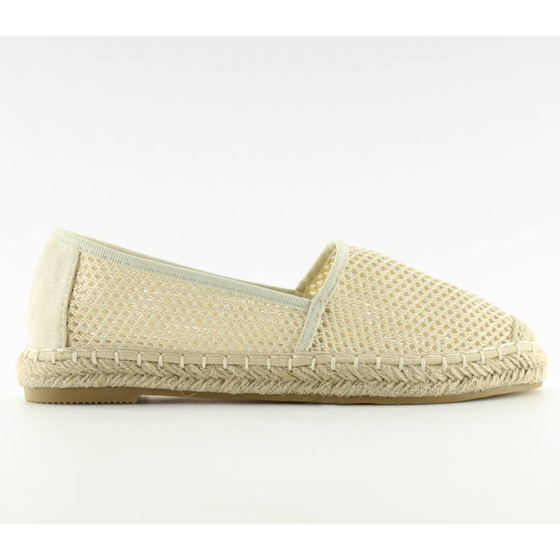 Bézs hálós espadrillák MB-6461 Beige