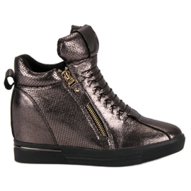 Sötétszürke tornacipő sokszínű