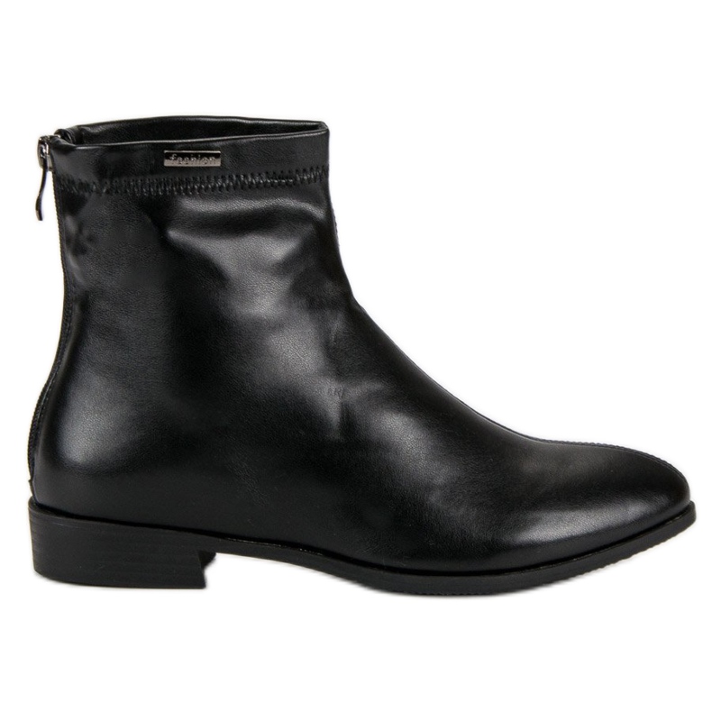 Fekete bokacsizma cipzárral