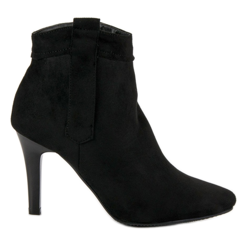 Klasszikus magas sarkú csizma fekete