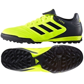 Adidas Copa Tango 17.3 Tf M BB6099 futballcipő zöld fekete Adidas Copa Tango 17.3 Tf M BB6099 futballcipő zöld fekete
