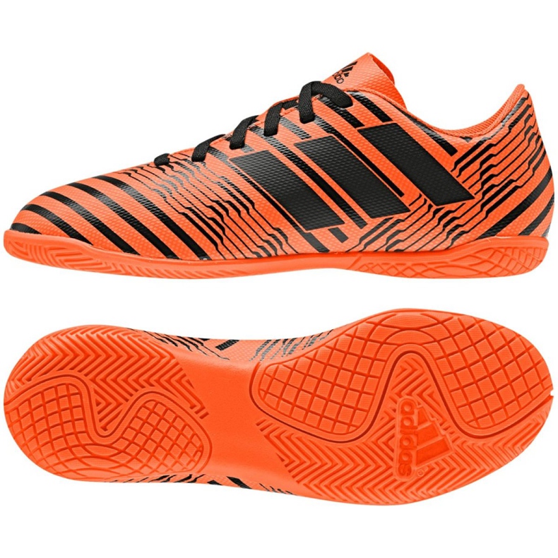 Beltéri cipő adidas Nemeziz 17.4 In Jr S82467 sokszínű narancssárga