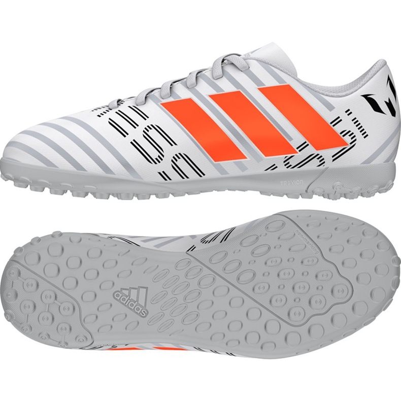 Adidas Nemeziz Messi 17.4 TF Jr S77207 futballcipő fehér