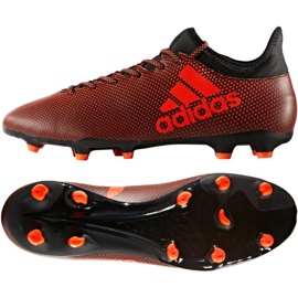 Adidas X 17.3 Fg M S82365 futballcipő sokszínű narancssárga