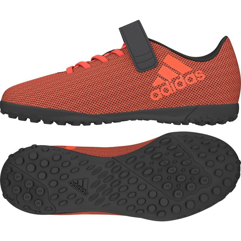 Az adidas X 17.4 Tf Jr. futballcipő narancssárga