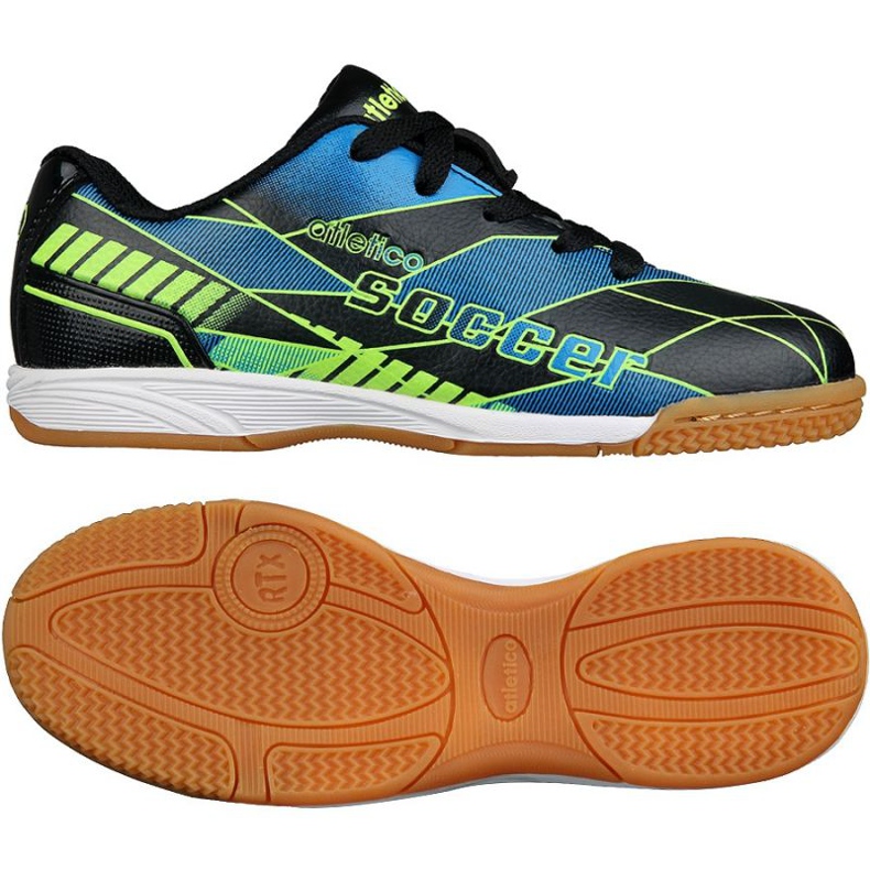 Beltéri cipő Atletico In Jr 7336 S76637 fekete kék zöld fekete