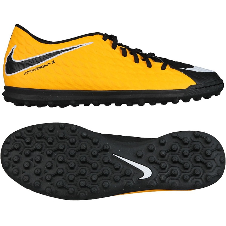 Nike HypervenomX Phade Iii Tf M 852545-801 futballcipő sokszínű fekete
