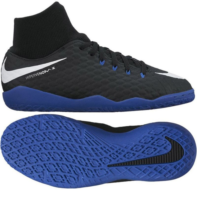 Beltéri cipő Nike HypervenomX Phelon III DF IC Jr 917774-002 fekete