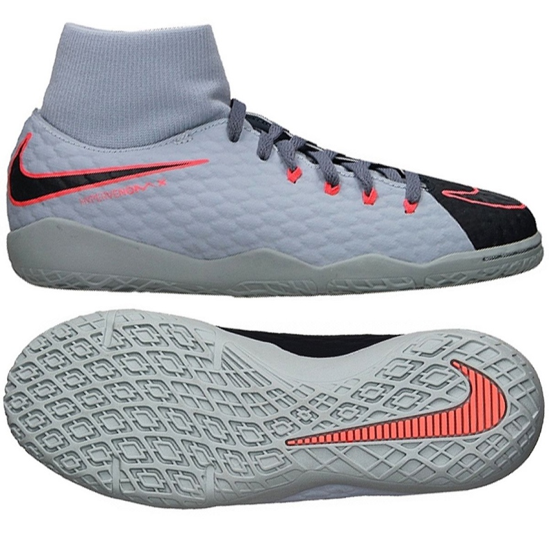 Beltéri cipő Nike HypervenomX Phelon Iii Df Ic Jr 917774-400 szürke szürke Beltéri cipő Nike HypervenomX Phelon Iii Df Ic Jr 917774-400 szürke szürke