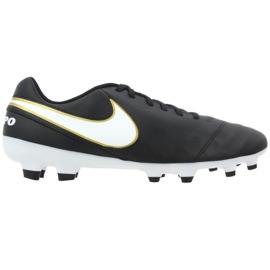 Nike Tiempo Genio Ii Leather Fg M 819213-010 futballcipő fekete fekete Nike Tiempo Genio Ii Leather Fg M 819213-010 futballcipő fekete fekete