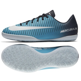 Beltéri cipő Nike Mercurial Vapor Xi Ic Jr 831947-404 kék Beltéri cipő Nike Mercurial Vapor Xi Ic Jr 831947-404 kék