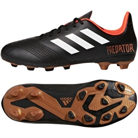 Adidas Predator 18.4 FxG Jr CP9243 futballcipő fekete fekete