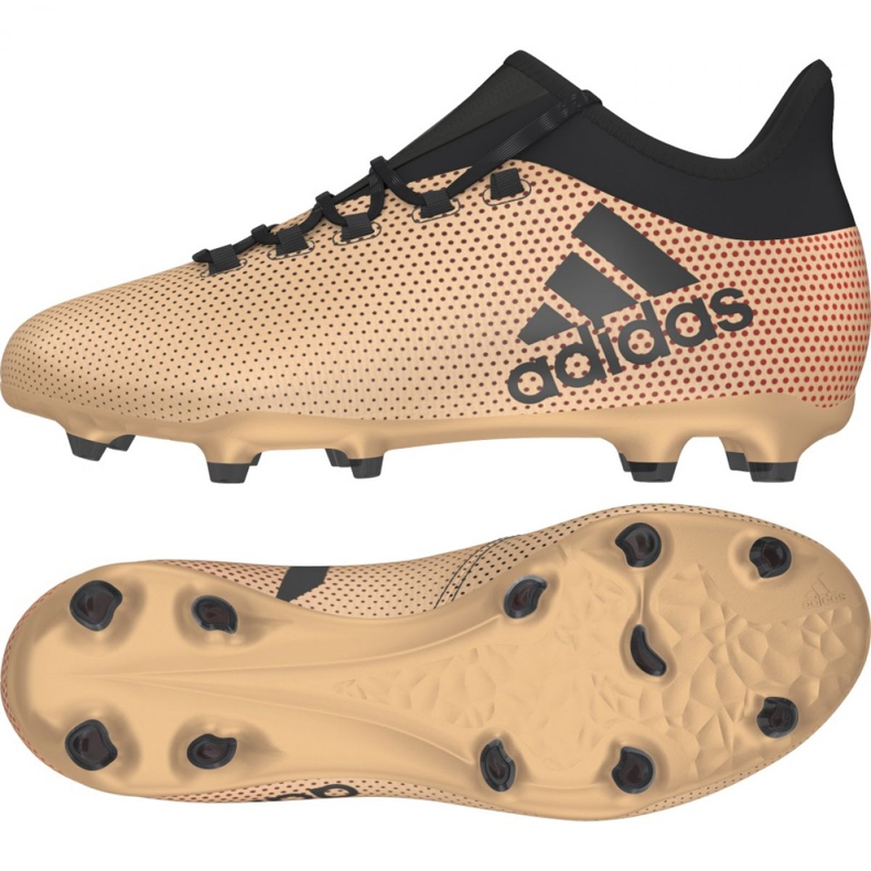Adidas X 17.1 Fg Jr CP8977 futballcipő aranysárga