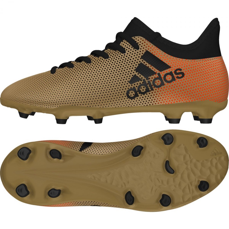 Adidas X 17.3 Fg Jr CP8990 futballcipő fehér arany aranysárga