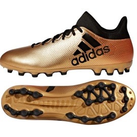 Adidas X 17.3 Ag M CP9233 futballcipő sokszínű aranysárga