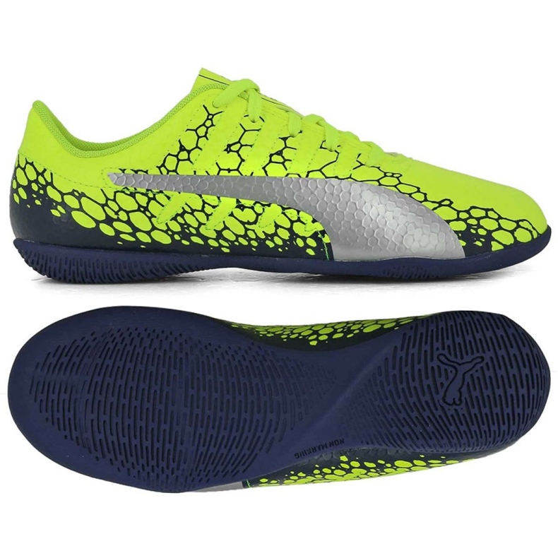 Puma Evo Power Vigor 4 Graph It Jr 104467 02 futballcipő sárga sokszínű