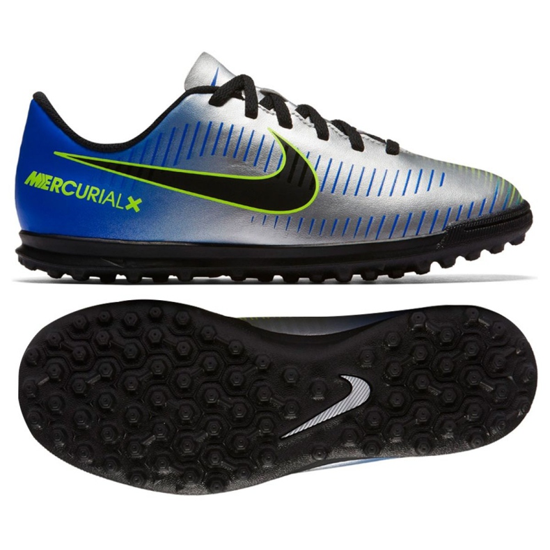 Nike MercurialX Vortex Iii Neymar Tf Jr 921497-407 futballcipő sokszínű kék