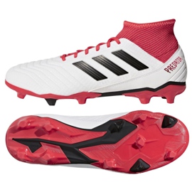 Adidas Predator 18.3 Fg M CM7667 futballcipő fehér fehér