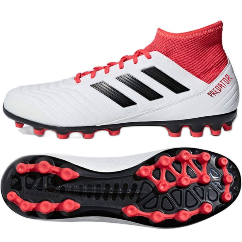 Adidas Predator 18.3 Ag M CP9307 futballcipő fehér fehér