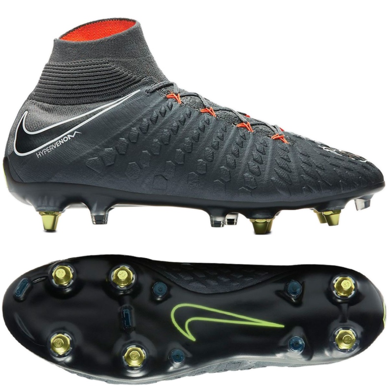 Nike Hypervenom Phantom 3 Elite Df Fg Ac M AH7269-081 futballcipő szürke szürke