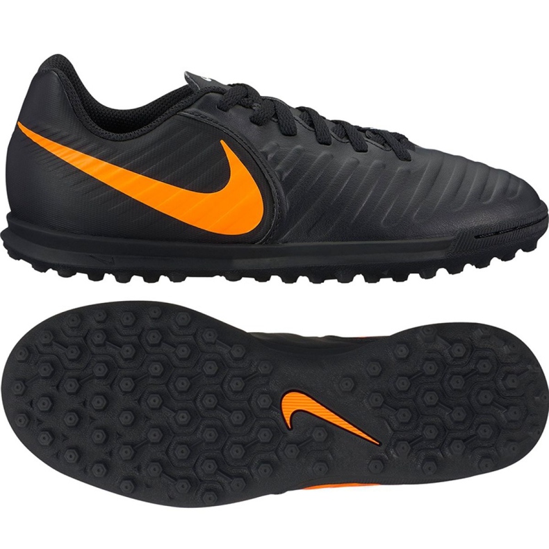 Nike LegendX 7 Club Tf Jr AH7261-080 futballcipő fekete fekete