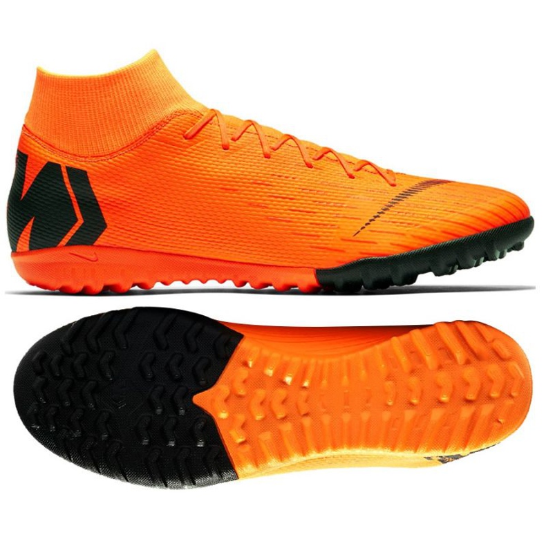 Nike Mercurial SuperflyX 6 Academy Tf M AH7370-810 futballcipő narancssárga narancssárga