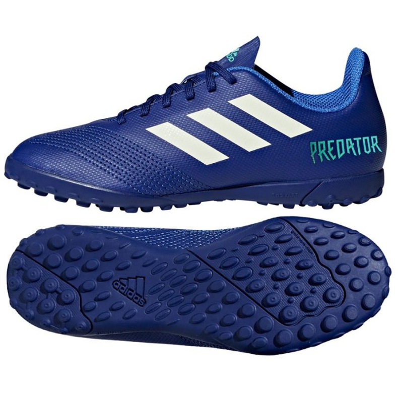 Adidas Predator Tango 18.4 Tf Junior CP9097 futballcipő kék kék Adidas Predator Tango 18.4 Tf Junior CP9097 futballcipő kék kék