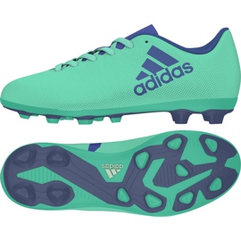 Adidas X 17.4 FxG Jr CP9014 futballcipő kék zöld