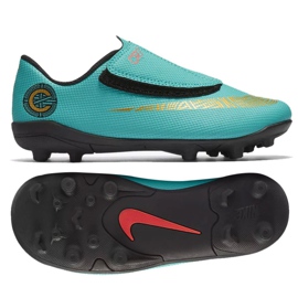 Nike Mercurial Vapor 12 Club Ps V CR7 Mg Jr AJ3096-390 futballcipő kék kék Nike Mercurial Vapor 12 Club Ps V CR7 Mg Jr AJ3096-390 futballcipő kék kék