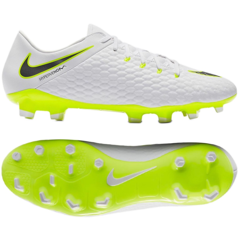 Nike Hypervernom Phantom 3 Academy Fg M AJ4120-107 futballcipő fehér fehér