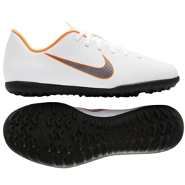 Nike Mercurial VaporX 12 club Tf Gs Jr AH7355-107 futballcipő sokszínű fehér