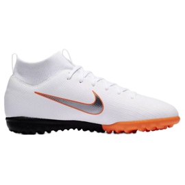 Nike Mercurial SuperflyX 6 Academy Gs Tf Jr AH7344-107 futballcipő fehér fehér